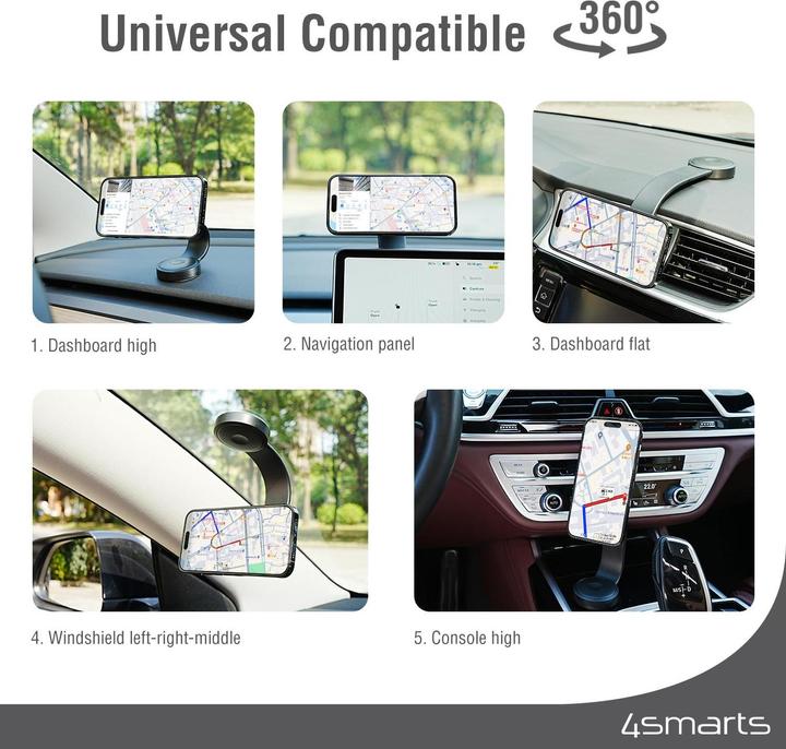 Produktbild 4smarts Qi2 Kfz Ladeset