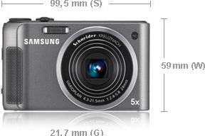 Image du produit Samsung WB2000, 10MPixels, zoom 5x, vidéo FullHD, noir (1/2,3'')