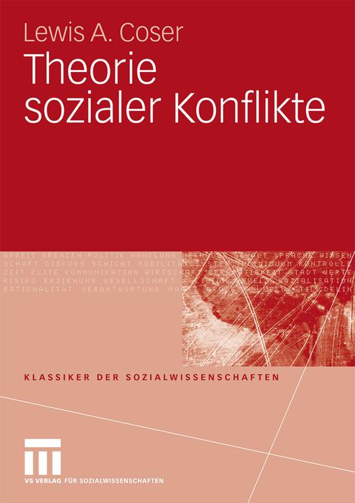Image du produit Theorie sozialer Konflikte (Allemand, Lewis A. Coser, 2009)