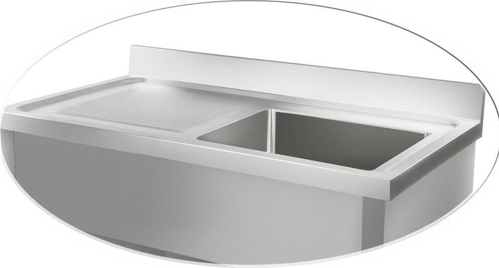 Produktbild Royal Catering Doppel Spülschrank Küchenschrank Unterschrank Spüle Küche Schiebetüren Spültisch (30 cm, 120 cm)