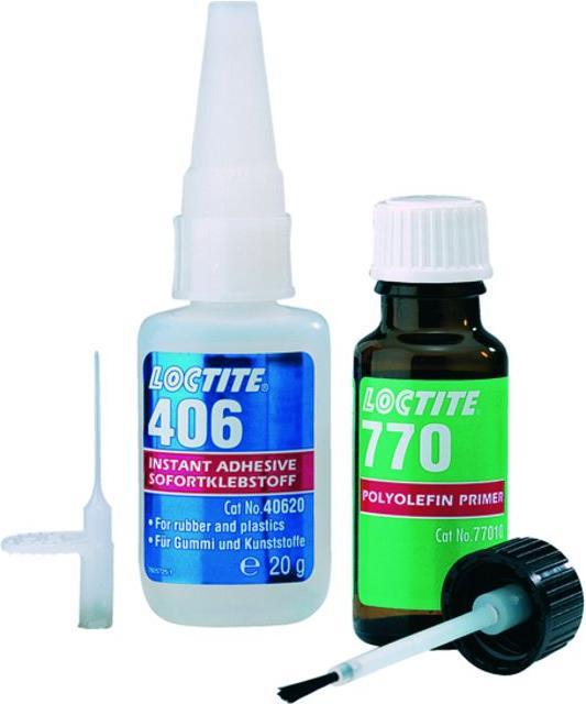 Image du produit Loctite Jeu de colle rapide 406 / 770 (30 g, 20 ml)