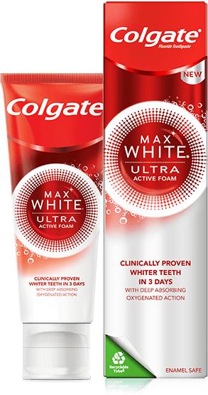 Produktbild Colgate Max White Ultra Active Foam Whitening (50 ml)
