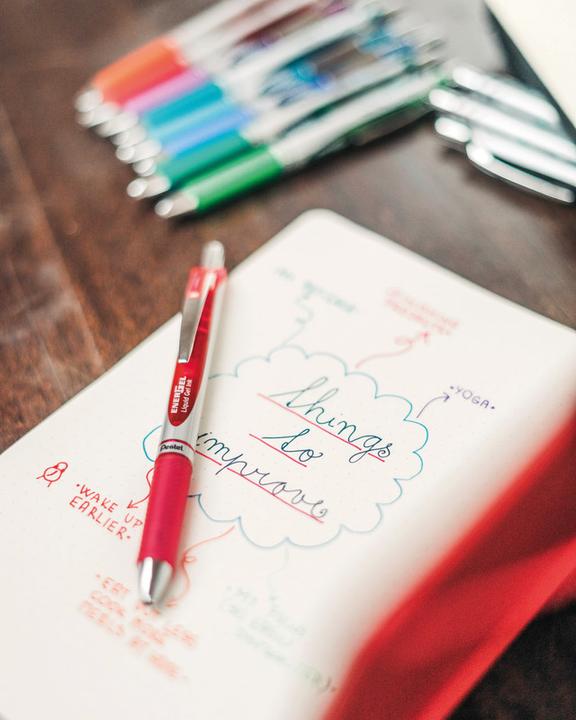 Image du produit Pentel EnerGel Xm (Rouge, Argent, 1 x)
