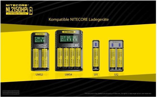 Actual product image Nitecore NL2150HPi