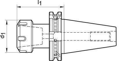 Produktbild Fortis Spannzangenfutter DIN69871ADB SK50 ER32 A160