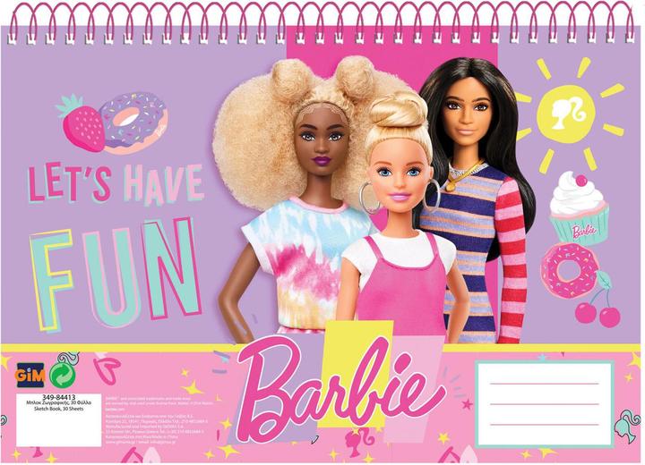 Immagine prodotto Blocco da disegno Barbie, 30 fogli (33 x 23 x 1 cm)