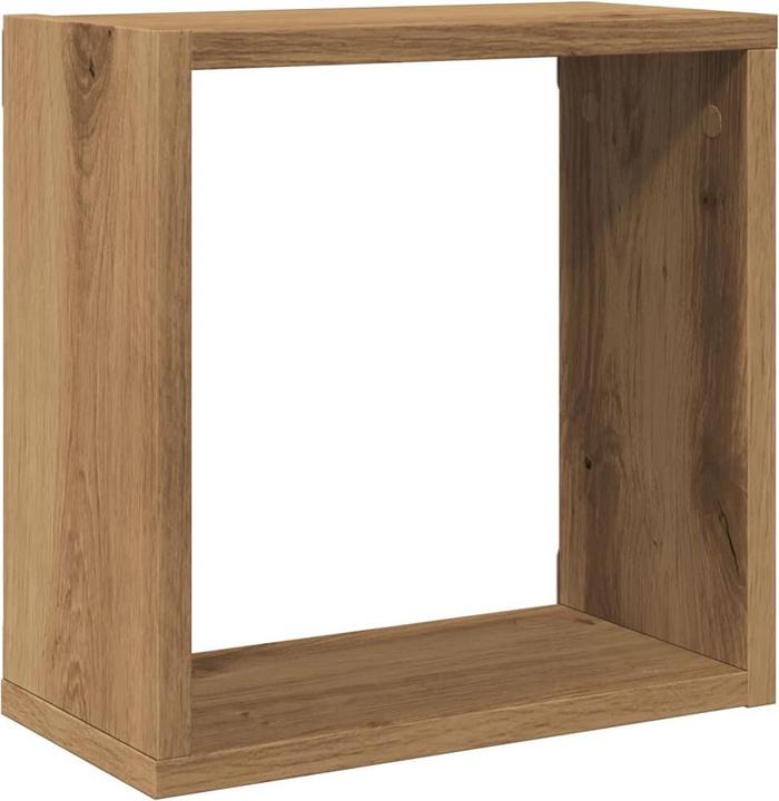 Produktbild VidaXL Wandregal Hängeregal Regalwürfel Cube Lounge CD Regal 4Stk. Artisan-Eiche (30 x 15 x 30 cm)