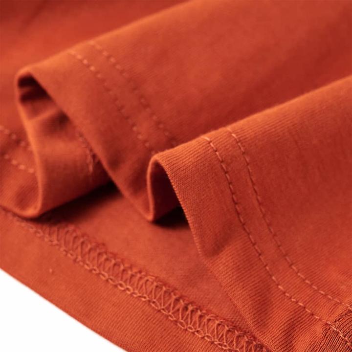 Image du produit VidaXL T-shirt manches longues enfant marron rouille 128,Matière : 100 (128)