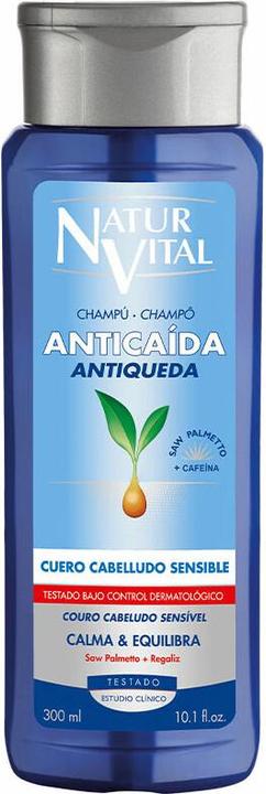 NaturVital Champu Anticaida Cuero Cabelludo Sensible 300ml (300 ml)
