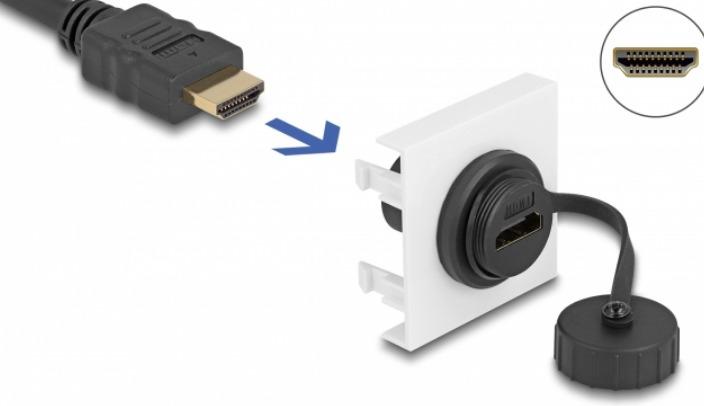 Produktbild Delock Easy 45 HDMI Modul 45 x 45 mm (0.05 m, HDMI)