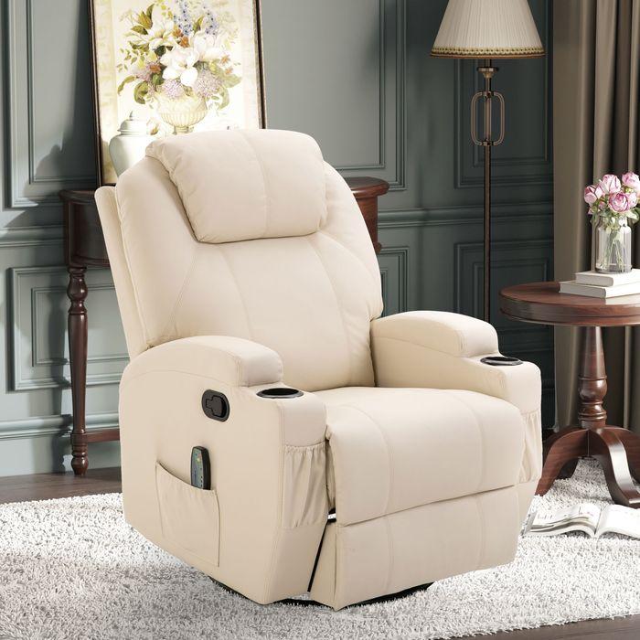 Immagine prodotto Swisshandel24 Poltrona relax con funzione reclinabile poltrona massaggiante elettrica 5 modalità di massaggio