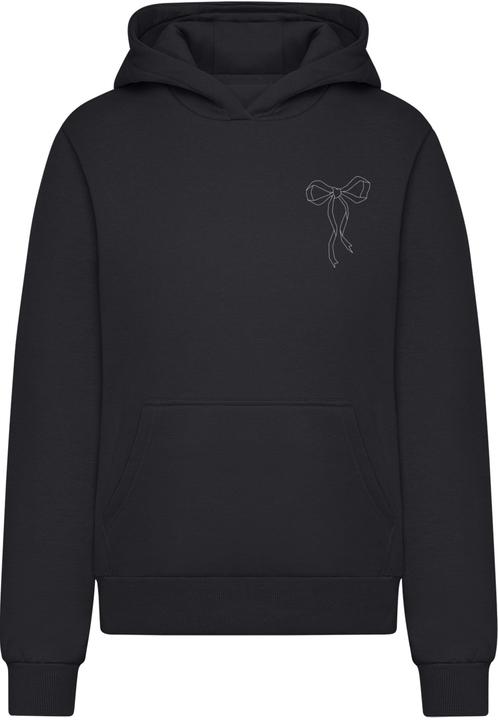 Miss Tee Bow Oneliner Ladies Fluffy Hoody - 179949