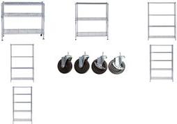 Produktbild Alba Creation räder-Set für Multifunktionsregal MOBI 4 räder Satz mit 4 rädern die Regale der