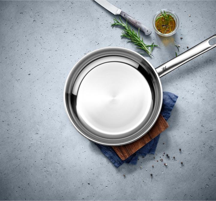 Image du produit WMF Poêle en acier inoxydable Poêle à frire 24cm Poêle à induction Profi sans revêtement (24 cm, Poêle à frire, Acier inoxydable)