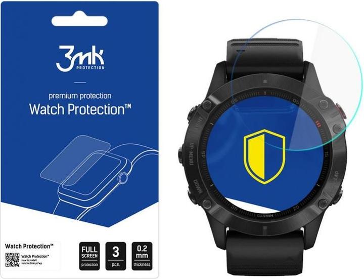 Actual product image 3MK Garmin Fenix 6 Pro - Watch Protection? v. FlexibleGlass Lite