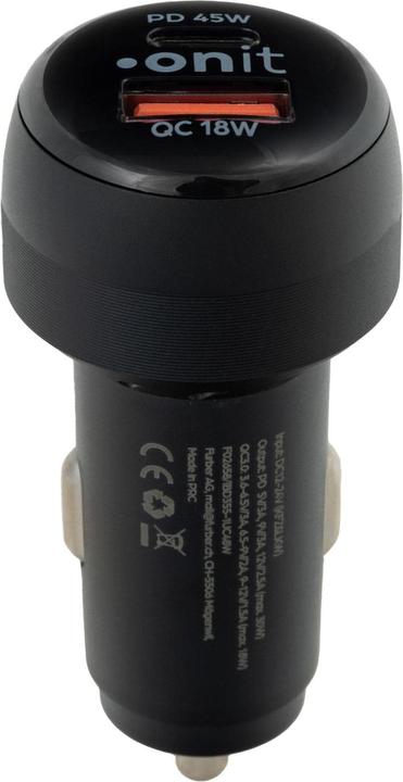 Image du produit Onit Autoladegerät Dual 63 W PD, Stromanschluss Seite A