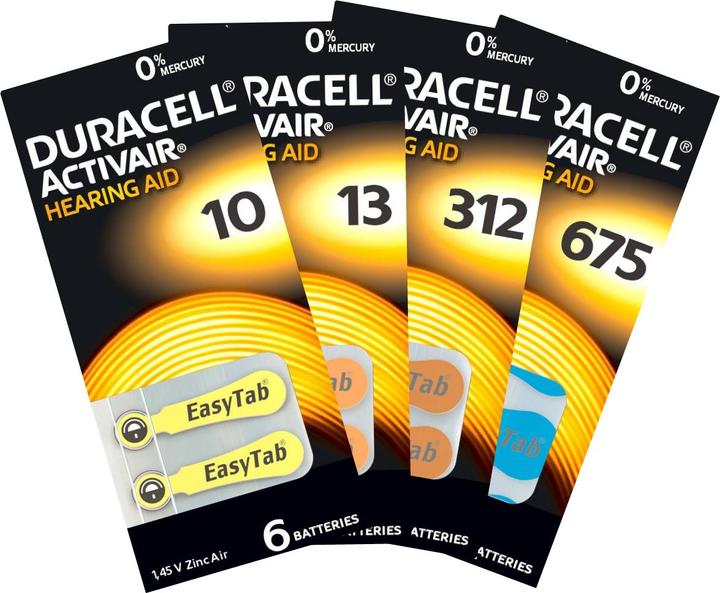 Actual product image Duracell Activair 10 (6 pcs., Device specific, 90 mAh)