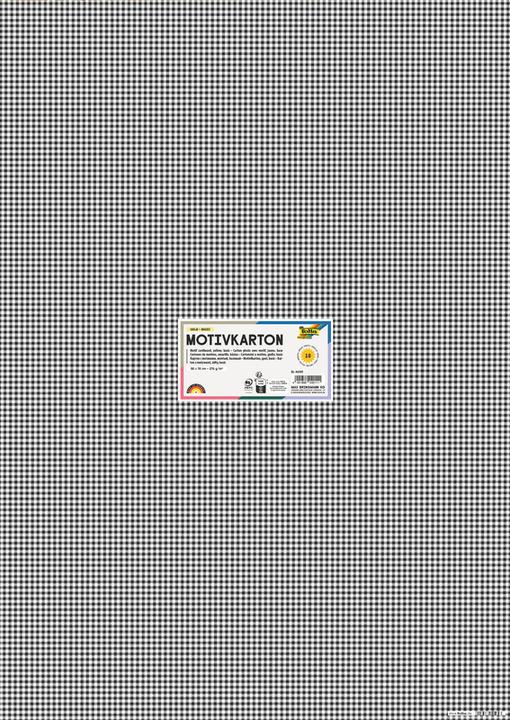 Produktbild Folia Motivkarton "Schwarz / Weiá", 500 x 700 mm, 270 g/qm (270 g/m²)