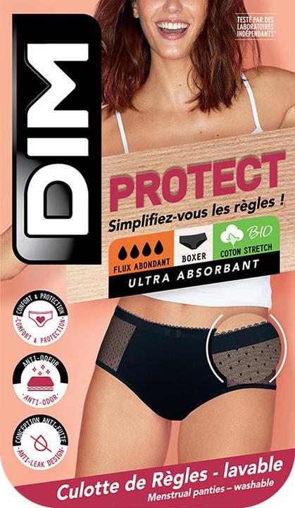 Produktbild DIM Boxer Lace Stark schwarz mit Meshdetail (S)