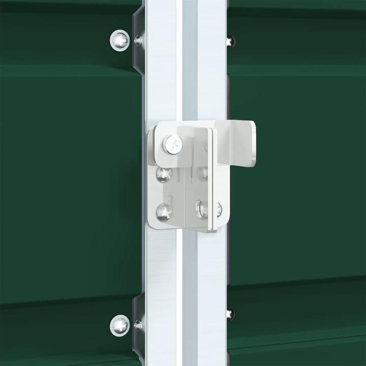 Produktbild VidaXL Mülltonnenbox für 3 Tonnen Grün 216x81x115 cm Stahl