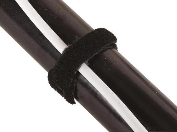 Actual product image Velleman CLAMP CABLE BINDERS - BLACK - 12.5 x 300 mm (10-pcs.) (Velcro cable ties, 300 mm, 10 pcs.)