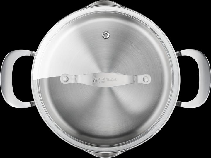 Actual product image Tefal Jamie Oliver Cook Smart 7 pcs (24 cm, Pan set + pot set, Stainless steel)