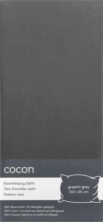 Cocon Kopfkissenbezug Satin (Kopfkissenbezug, 65 x 100 cm)