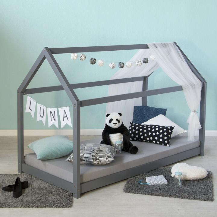 Immagine prodotto Homestyle4u Letto per bambini Casa per bambini Letto da gioco Letto da casa (90 x 200 cm)
