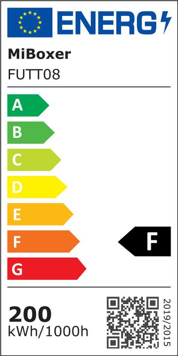 Energie-Label Milight RGBW Funk Profi LED Flutlicht 200W IP65 (17000 lm, IP65)