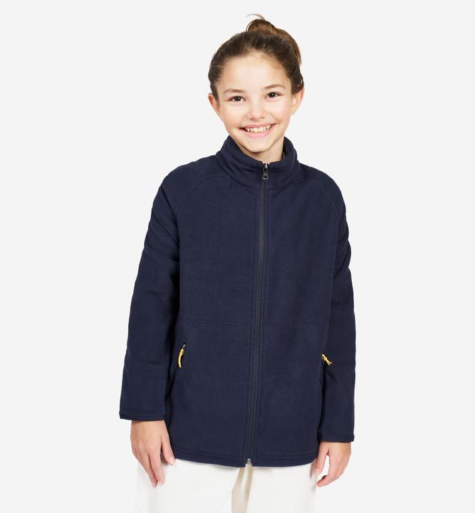 Tribord Fleecejacke Segeln Kinder warm 100 blau/schwarz
