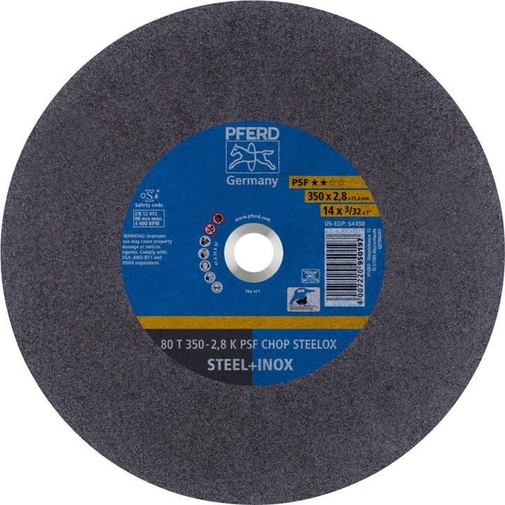 Immagine prodotto Pferd Disco da taglio dritto 80 T 350 2,8 K PSF CHOP STEELOX/25,4 mm 25,4 5 pz.