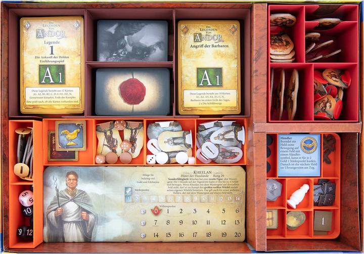 Produktbild Feldherr Organizer Insert für Die Legenden von Andor - Big Box (Kunststoff)
