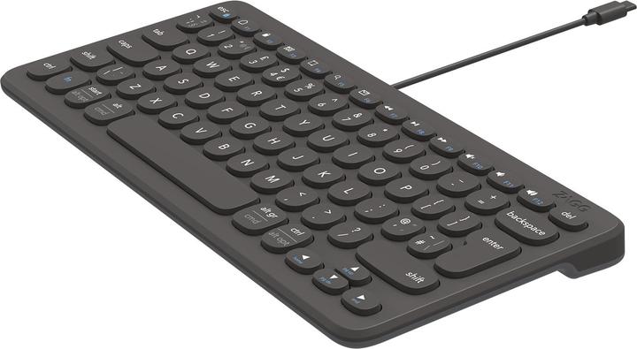 Immagine prodotto Zagg Tastiera Connect 12C USB QWERTY Danese, Finlandese, Islandese, Norvegese, Svedese Nero (Ing. Int., Cablato)