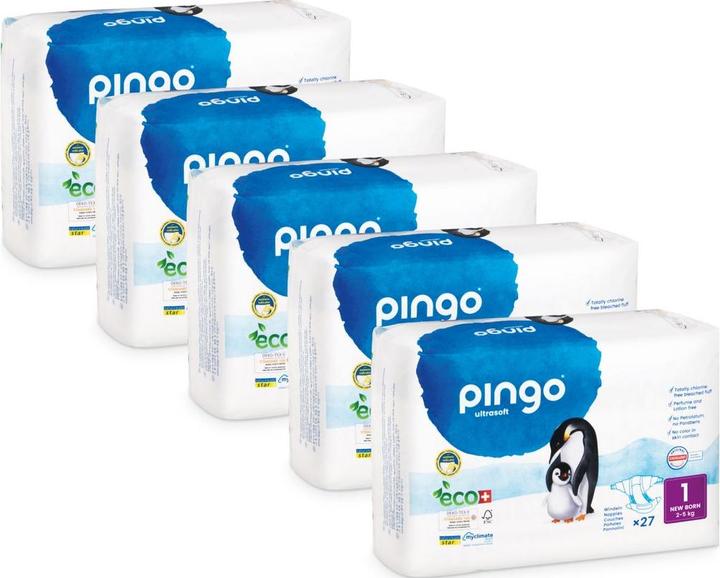 Image du produit Pingo Newborn Megapack (Taille 1, Pack semi-mensuel, 135 pièce(s))