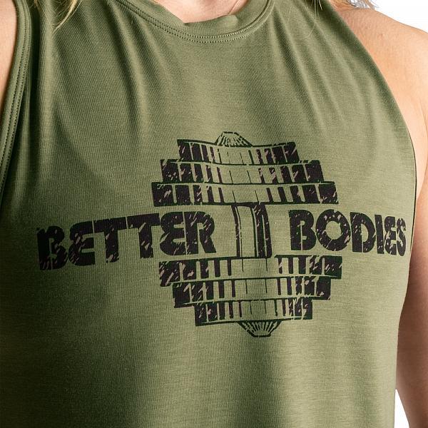 Actual product image Better Bodies Empire Loose Racerback Washed Green (L)