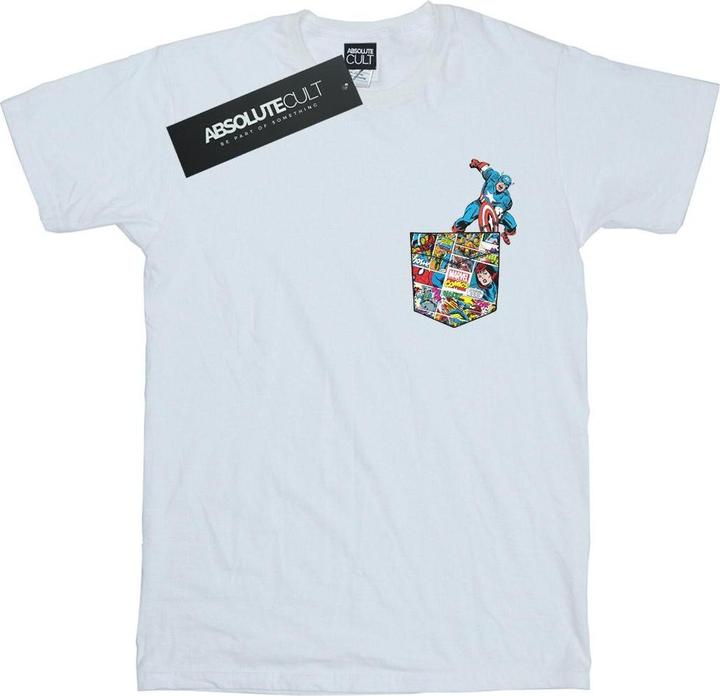 Produktbild Captain America Faux Pocket TShirt (M)