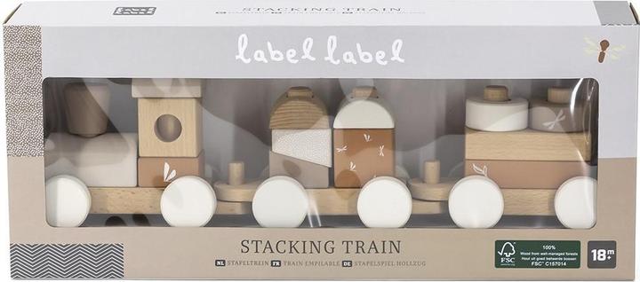 Produktbild Label Label Eisenbahn aus Holz – Nougat