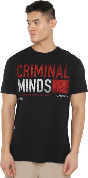 Actual product image Criminal Minds Mens Title Card T-Shirt (5XL)