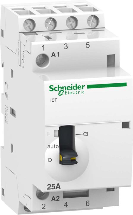 Produktbild Schneider Electric Acti9 iCT Contactor 25A 4NO 220/240Vac (Heizungsaktor)
