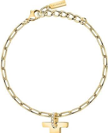 Immagine prodotto Trussardi Elegante bracciale placcato oro con cristalli T-Logo TJAXC24