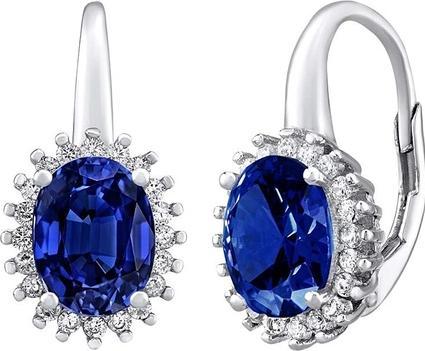 Produktbild Silvego Silver DHARMA earrings withue sapphire LPS0588DB