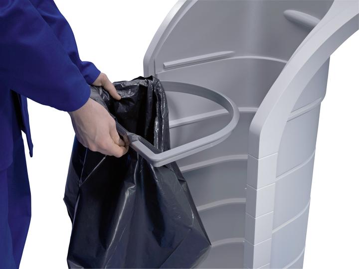 Produktbild Hailo ProfiLine WSB Design Plus XXXL, Wertstoffsammler, 120 ltr, Silber (120 l)