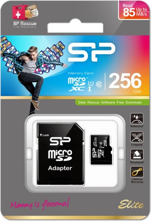 Produktbild Silicon Power Elite (256 GB, microSDXC, U1, UHS-I)