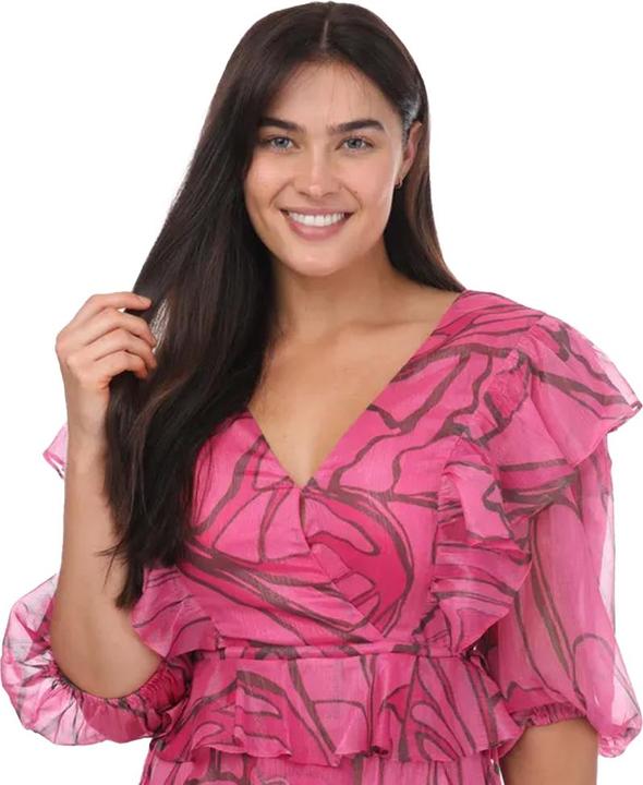 Immagine prodotto Ted Baker Victoir Abito Scamiciato Stampato Volant Donna (32 D)