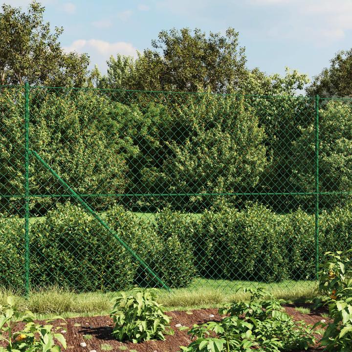 Produktbild VidaXL Maschendrahtzaun mit Bodenflansch Grün 1,8x10 m, Farbe