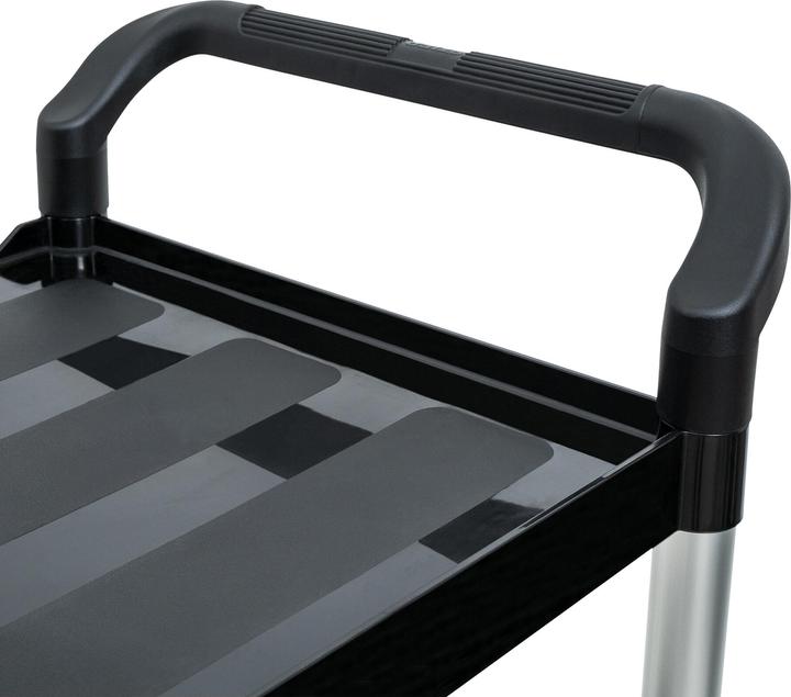 Image du produit Stier Chariot de service avec 2 étagères, 750 mm de longueur x 460 mm de largeur x 825 mm de hauteur