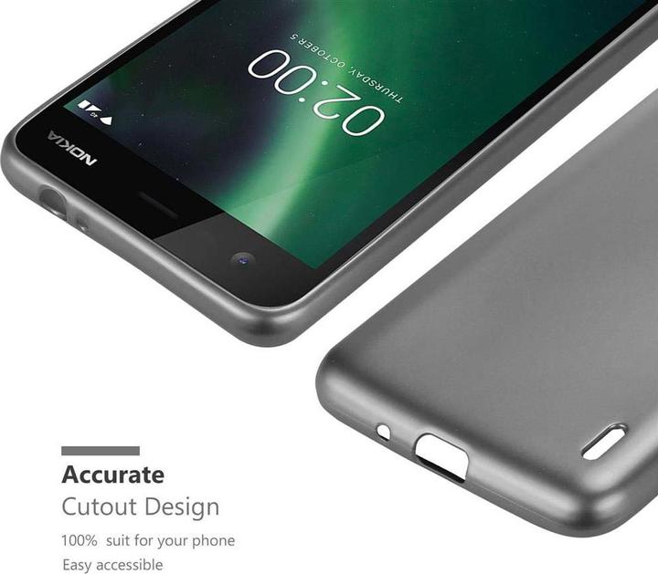 Productafbeelding Cadorabo TPU matte metalen hoes (Nokia 2)