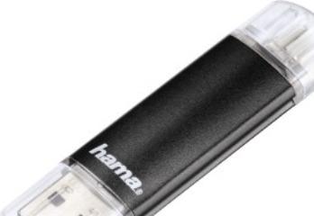 Actual product image Hama Laeta Twin (32 GB, Micro USB, USB 3.0, USB-A)