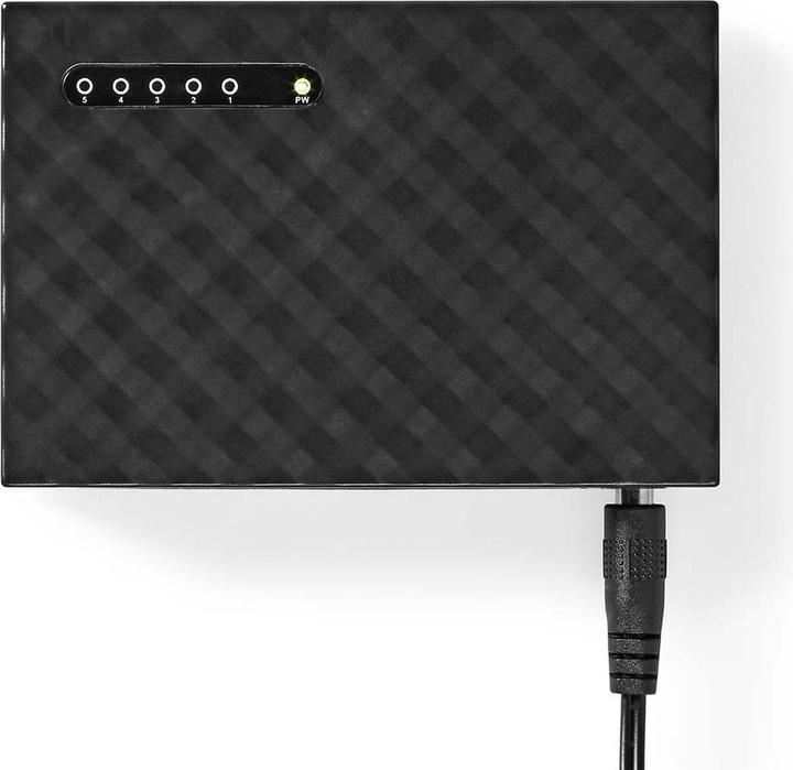 Immagine prodotto Nedis Switch di rete | Velocità cablata: Gigabit | Numero di porte Ethernet: 5 (5 Porti)