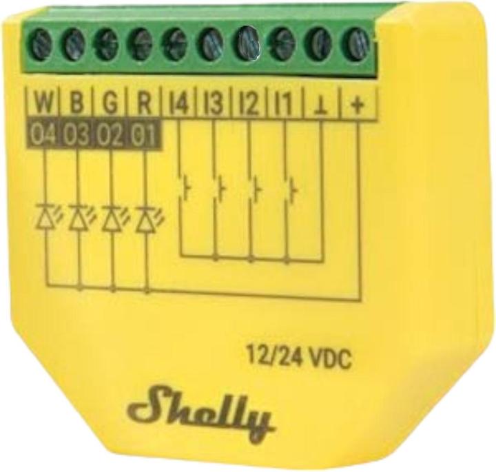 Actual product image Shelly Plus RGBW PM (Dimming actuator)